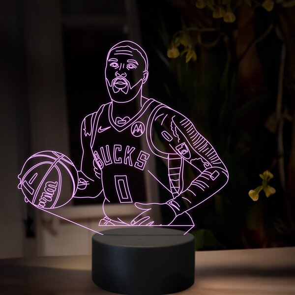 Beling 3D lampa, Damian Lillard, 16 farebná QX21