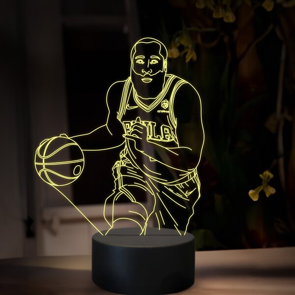 Beling 3D lampa, James Harden, 16 farebná QX24