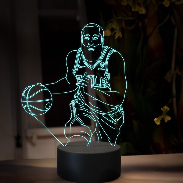 Beling 3D lampa, James Harden, 16 farebná QX24