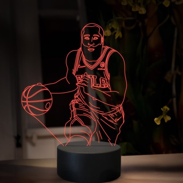 Beling 3D lampa, James Harden, 16 farebná QX24