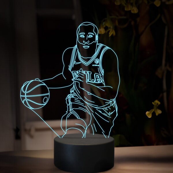 Beling 3D lampa, James Harden, 16 farebná QX24