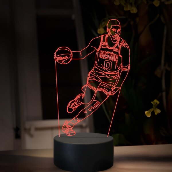 Beling 3D lampa, Jayson Tatum, 16 farebná QX26