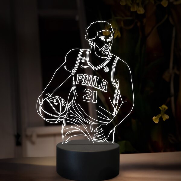 Beling 3D lampa, Joel Embiid, 16 farebná QX28