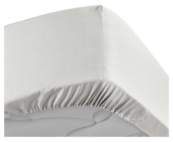 Biela napínacia plachta z bavlneného perkálu 160x200 cm Percaline – douceur d'intérieur
