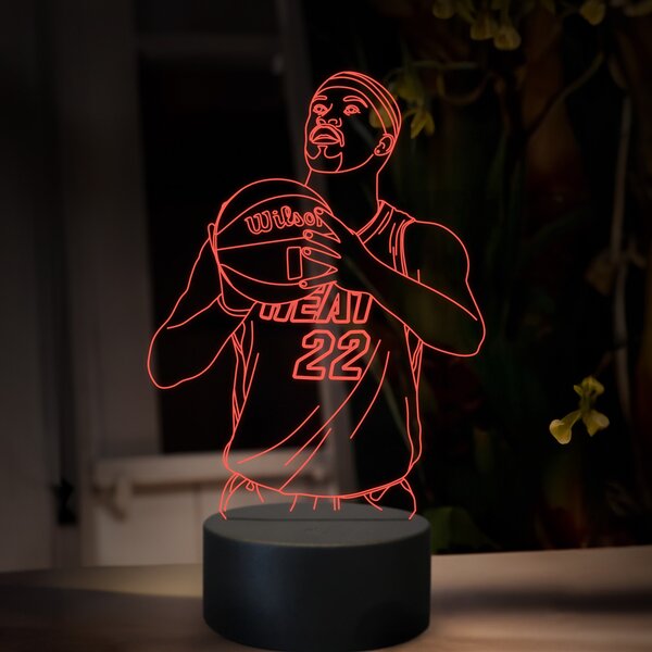 Beling 3D lampa, Jimmy Butler, 16 farebná QX27
