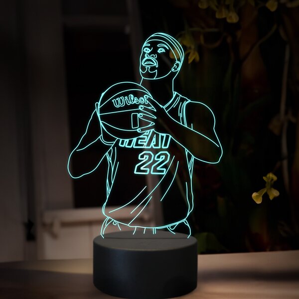 Beling 3D lampa, Jimmy Butler, 16 farebná QX27