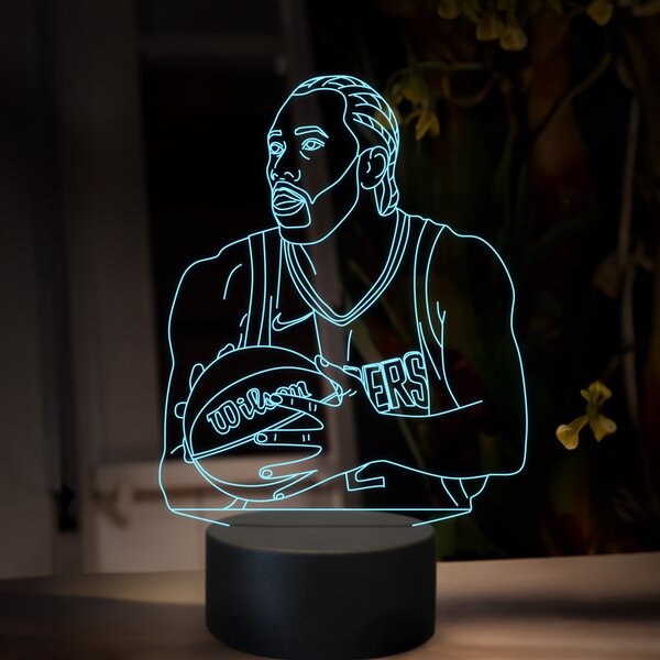 Beling 3D lampa, Kawhi Leonard, 16 farebná QX29