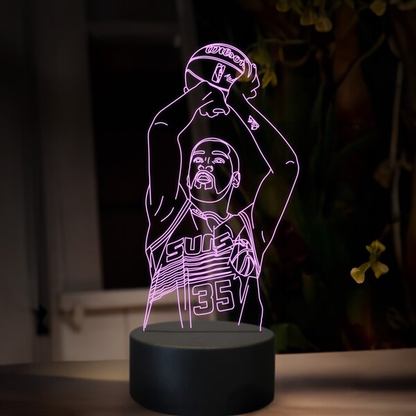 Beling 3D lampa,Kevin Durant, 16 farebná QX30