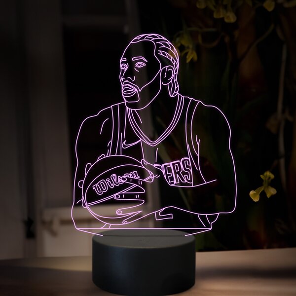 Beling 3D lampa, Kawhi Leonard, 16 farebná QX29