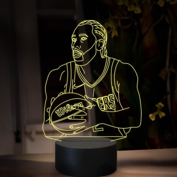 Beling 3D lampa, Kawhi Leonard, 16 farebná QX29