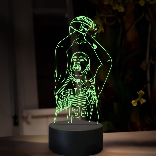 Beling 3D lampa,Kevin Durant, 16 farebná QX30
