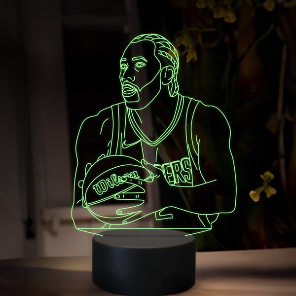 Beling 3D lampa, Kawhi Leonard, 16 farebná QX29