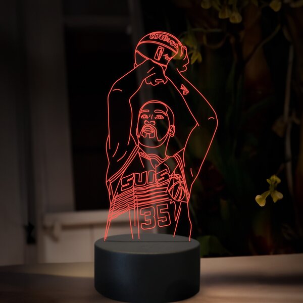 Beling 3D lampa,Kevin Durant, 16 farebná QX30
