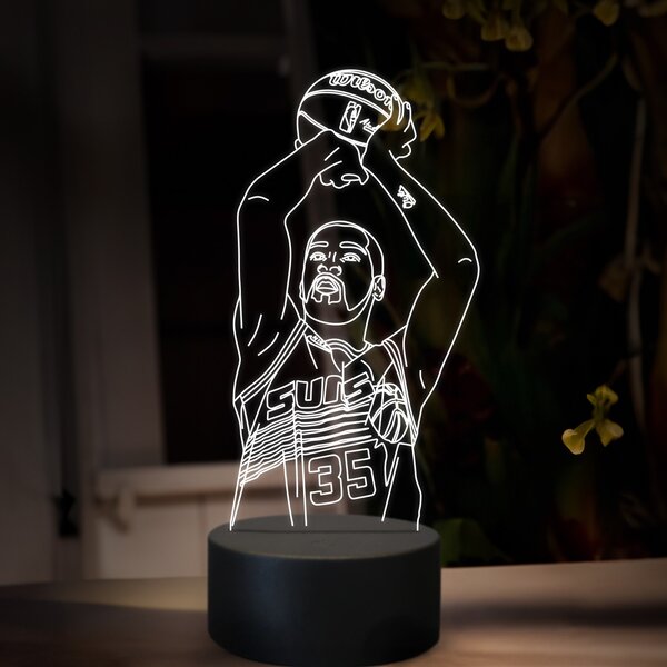 Beling 3D lampa,Kevin Durant, 16 farebná QX30