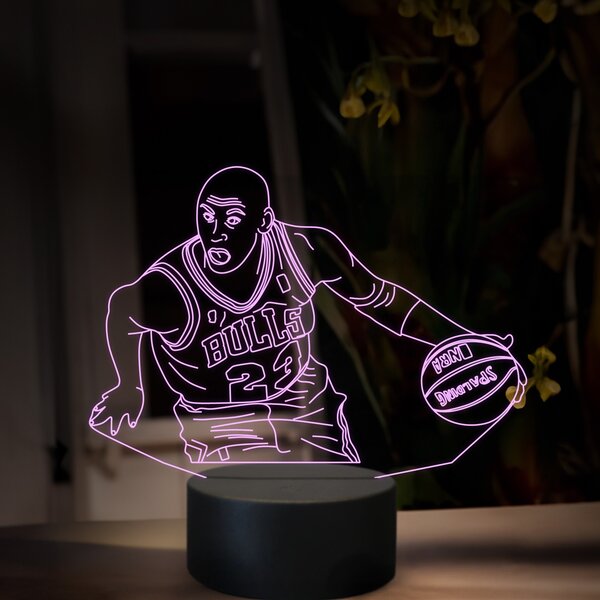 Beling 3D lampa, Michael Jordan, 16 farebná QX33