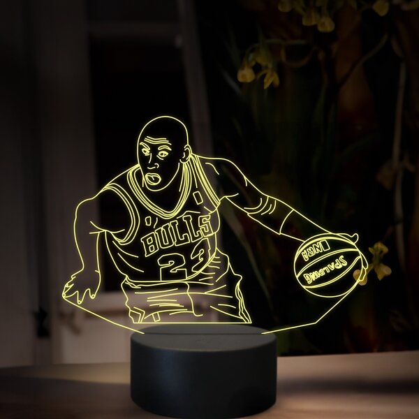 Beling 3D lampa, Michael Jordan, 16 farebná QX33