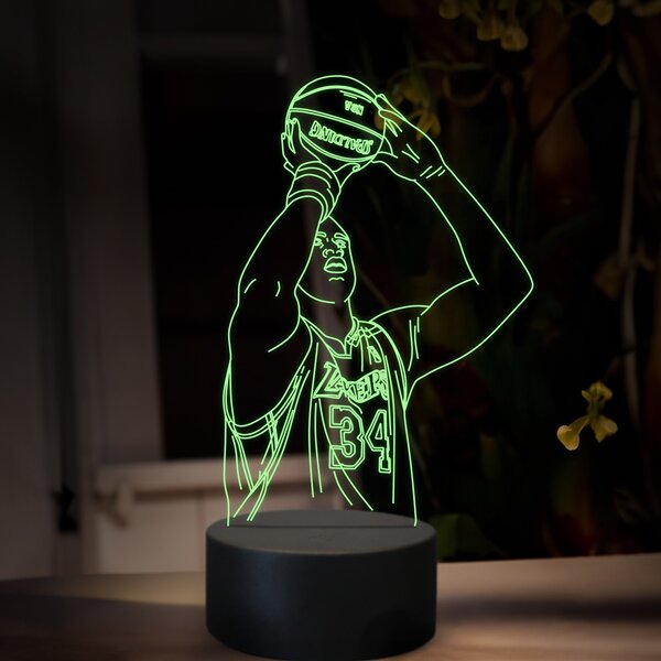 Beling 3D lampa, Shaquille O'Neal, 16 farebná QX35