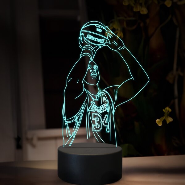 Beling 3D lampa, Shaquille O'Neal, 16 farebná QX35