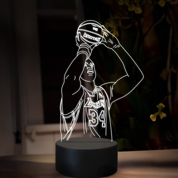 Beling 3D lampa, Shaquille O'Neal, 16 farebná QX35