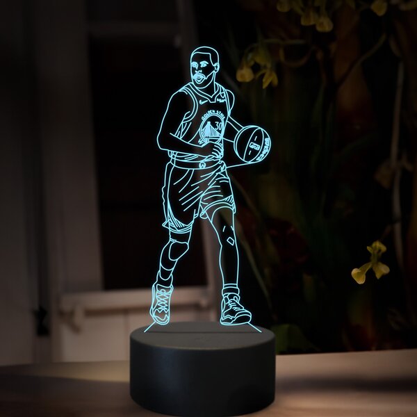 Beling 3D lampa, Stephen Curry, 16 farebná QX36