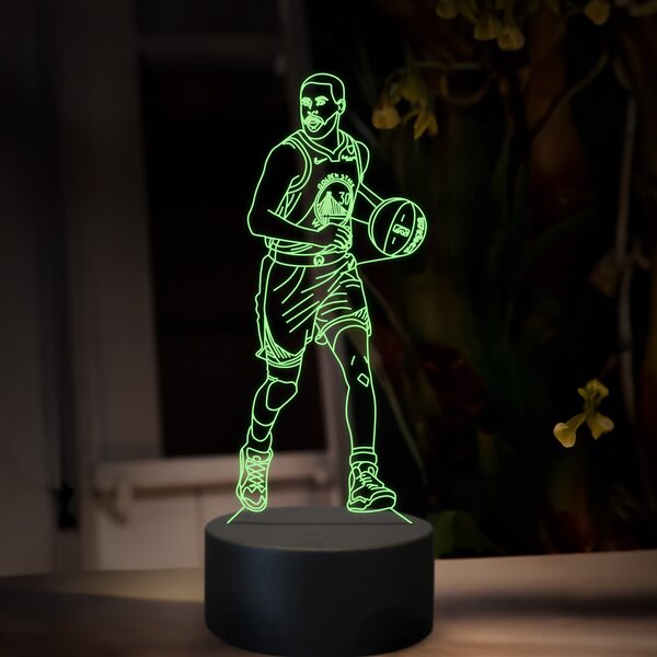 Beling 3D lampa, Stephen Curry, 16 farebná QX36