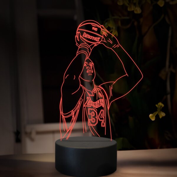 Beling 3D lampa, Shaquille O'Neal, 16 farebná QX35