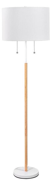 Stojacia lampa FOGO 2xE27/15W/230V biela/béžová