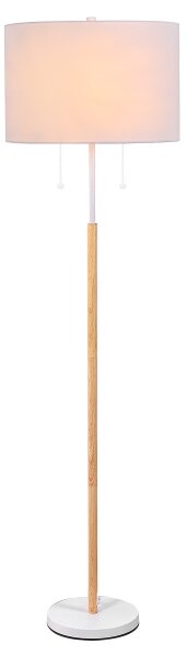 Stojacia lampa FOGO 2xE27/15W/230V biela/béžová