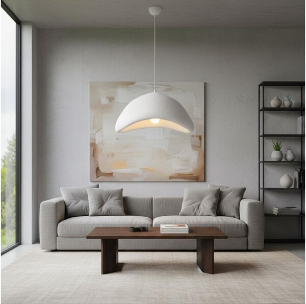 Brilagi - Závesné svietidlo na lane WABI SABI 1xE27/40W/230V pr. 52 cm biela