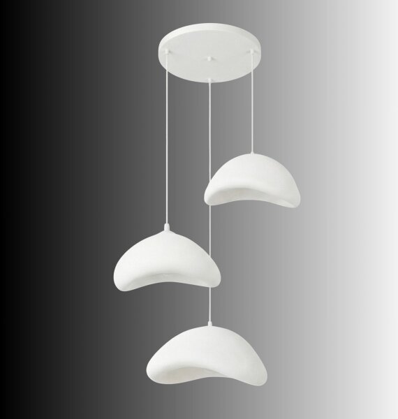 Brilagi - Závesný luster WABI SABI na lanku 3xE27/40W/230V pr. 82 cm biely
