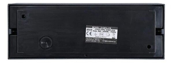 Vonkajšie svietidlo EDEN – antracitové, 6W (Z1514G-CR)