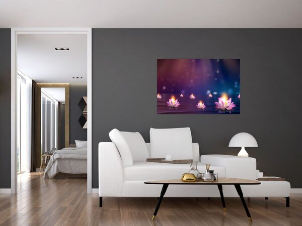Obraz - Čarovné lekná (90x60 cm)