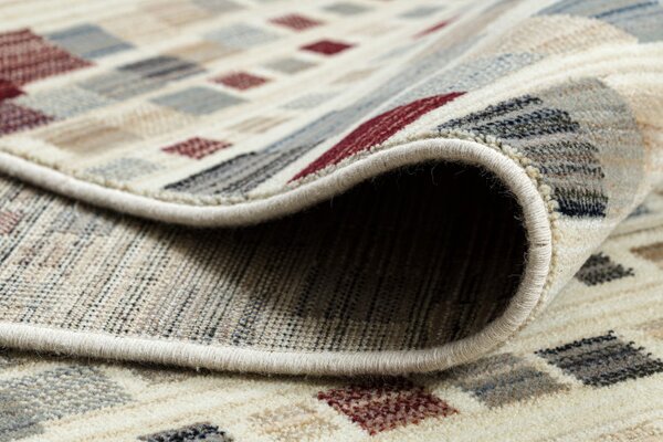 Koberec KILIM 7950/52933 geometrický sivý / béžový