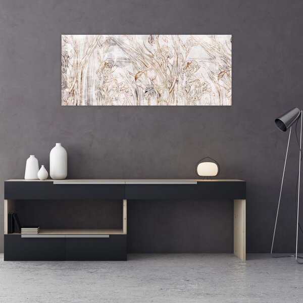 Obraz - Kosatce (120x50 cm)