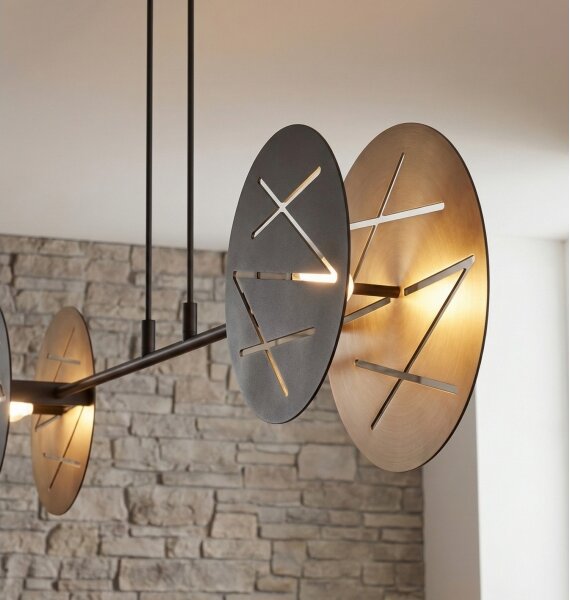 Luster na lanku XOTIC 2xE27/15W/230V čierna
