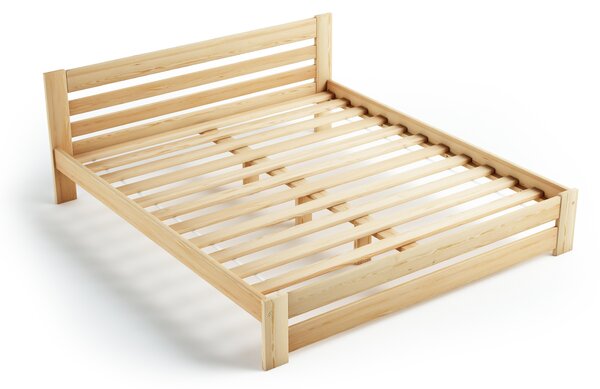 Jednolôžková drevená posteľ 120x200 LK01 B - borovica