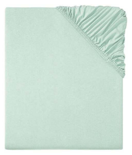 Livarno Home Napínacia plachta Jersey, 140 – 160 x 200 cm (tyrkysová) (100344961)
