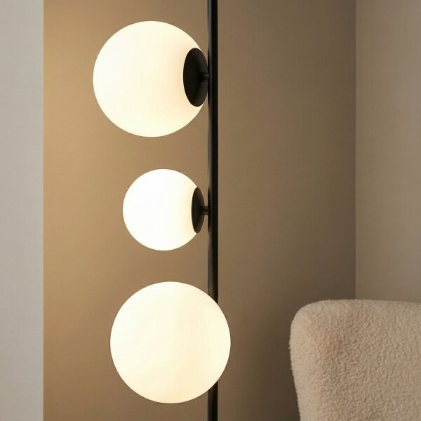 Stojacia lampa ETNO 4xG9/8W/230V čierna