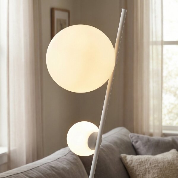 Stojacia lampa TATU 2xG9/8W/230V biela