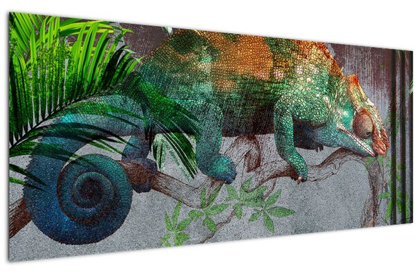 Obraz - Chameleon (120x50 cm)