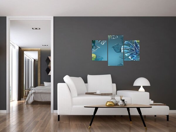 Obraz - Listy tropických rastlín (90x60 cm)