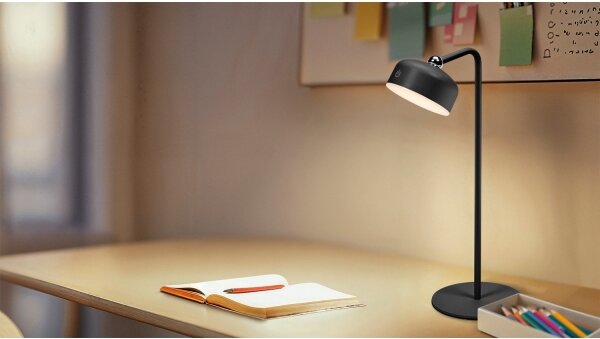 Osram - LED Stmievateľná nabíjacia stolná lampa 3v1 DECOR HELPER LED/1,8W/5V čierna