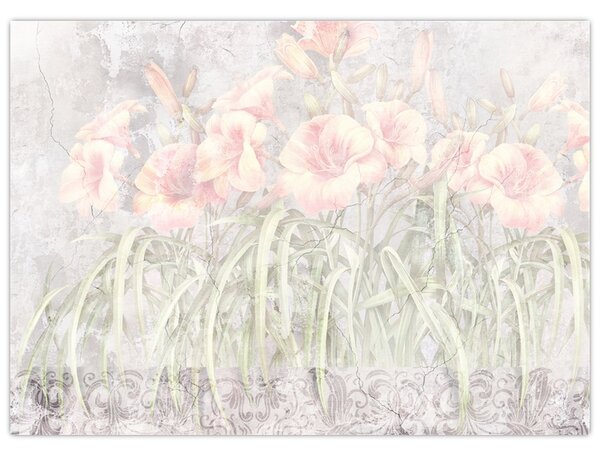 Obraz - Freska ľalií (70x50 cm)