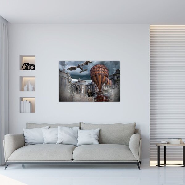 Obraz - Surrealistická krajina (90x60 cm)