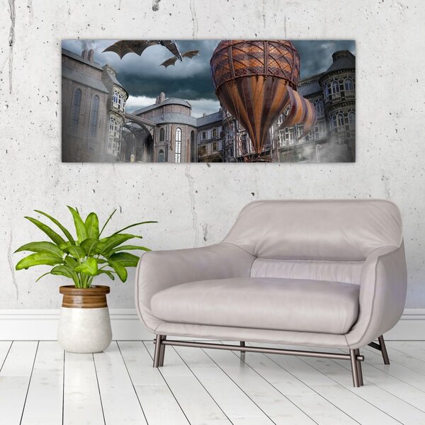 Obraz - Surrealistická krajina (120x50 cm)