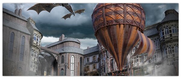 Obraz - Surrealistická krajina (120x50 cm)