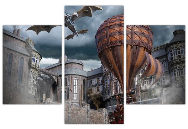 Obraz - Surrealistická krajina (90x60 cm)