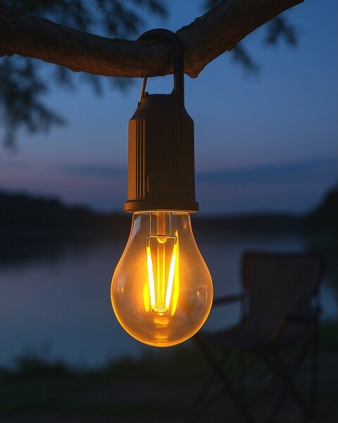 LED Stmievateľné vonkajšie závesné nabíjacie svietidlo LED/3W/5V 400 mAh IP44