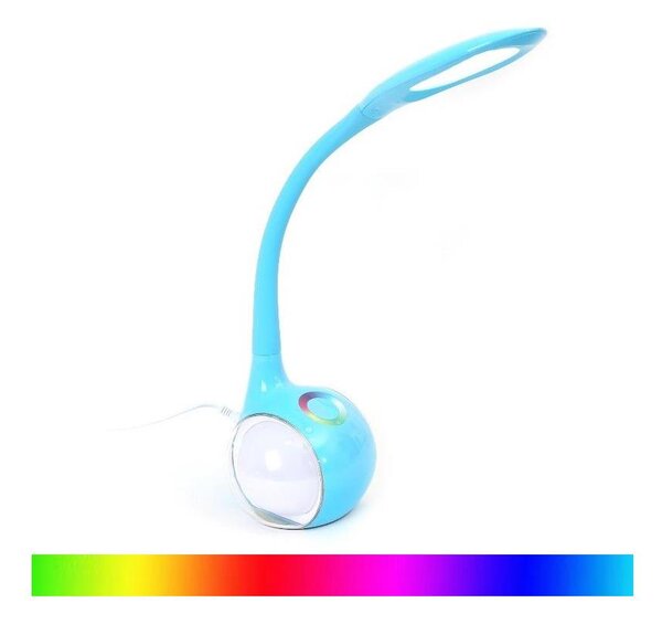 LED RGB Stmievateľná stolná lampa LED/7W/230V modrá