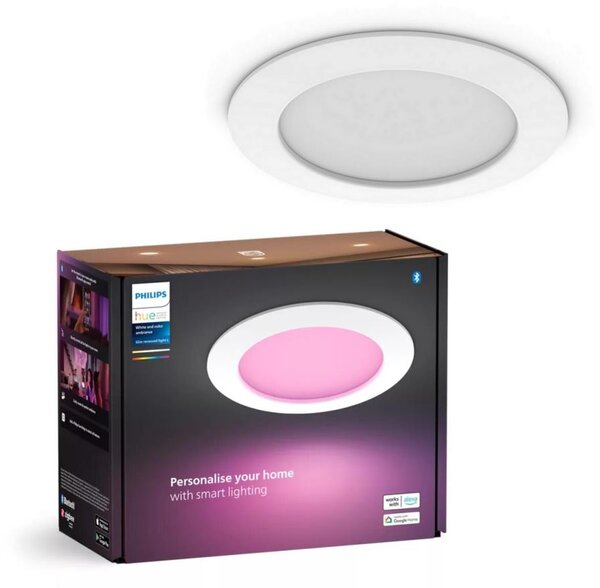Philips - LED RGBW Stmievateľné kúpeľňové svietidlo Hue SLIM LED/12W/230V IP44